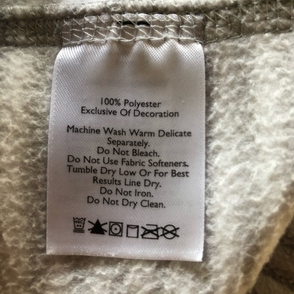 Eddie Bauer Quarter Zip Pullover Sweater Size M Gray White Striped - Picture 7 of 8